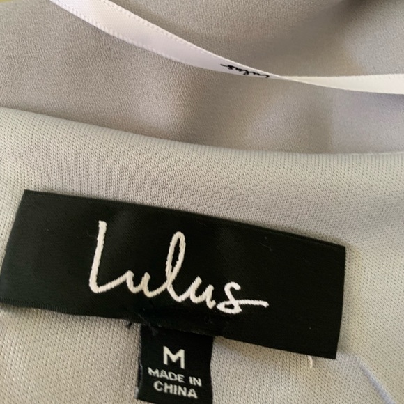 Lulus Status update Light grey shift dress - Picture 3 of 9